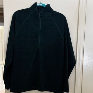 Women’s Eddie Bauer Half-Zip Forest Green Fleece Sweater XXL